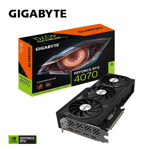 GIGABYTE GV-N4070WF3OC-12GD RTX4070 12GB GDDR6X HDMI DP 192BİT